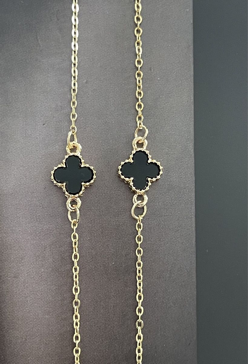 Catenine: Elegante Halskette mit Kleeblatt-Elementen – Nuovo (secondo la descrizione) da Winkel venduto da Glamour4You 1