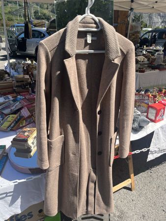 Veste longue edc by Esprit beige taille S 40% laine
