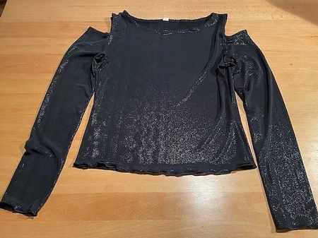 Langarm-Top Gr. 40/42 mit Schultern-cutout