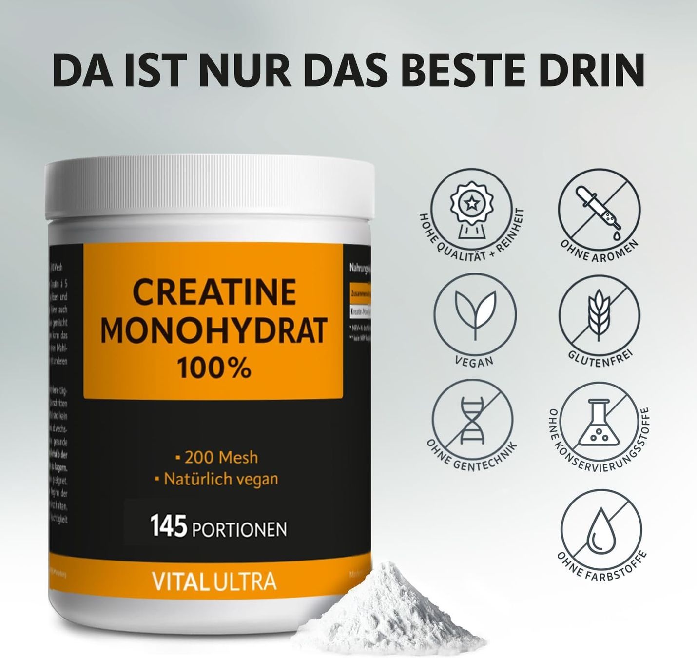 Lebensmittel & Spezialitäten: Creatin Monohydrat 500g Neutral 99% – Neu und originalverpackt aus Suhr von SchnapperCH 2