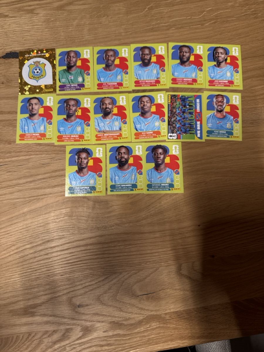 Panini Carte collezionabili: Panini Klebe Bilder WM 2026 Kongo – Nuovo (secondo la descrizione) da Gamsen venduto da Lionel321