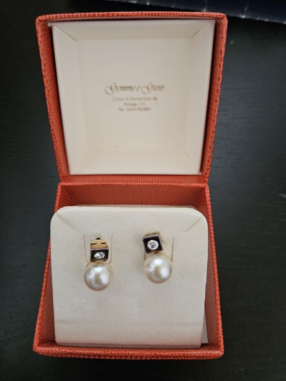 Orecchini a lobo di perle akoya giapponesi mm 7 | AMetis® Gioielli