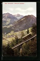 Interlaken, Harderbahn mit Ortsansicht