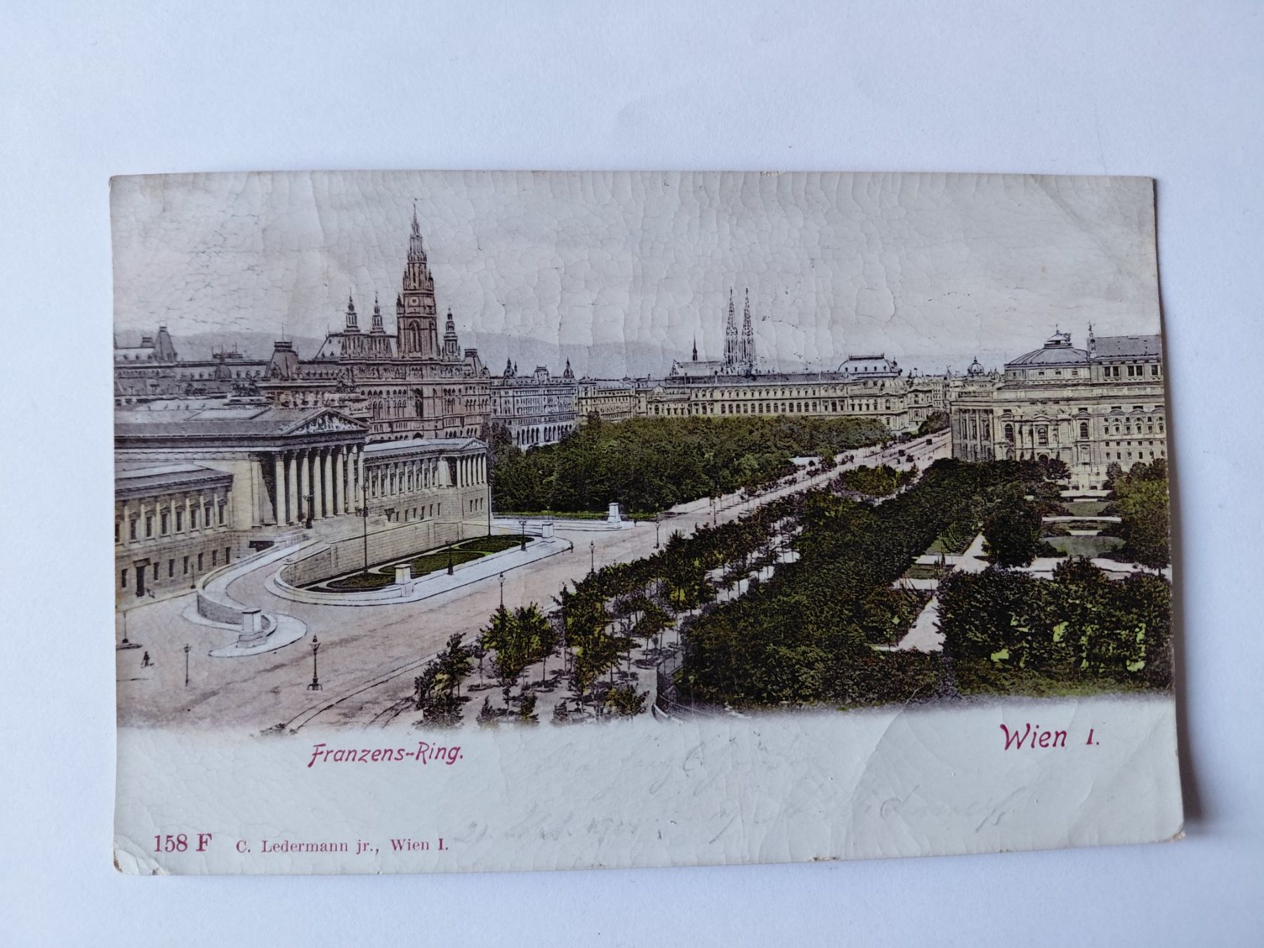 Ansichtskarten: Alte Ansichtskarte Wien, Franzensring, 1901 – Gebraucht aus Wattwil von yburgler