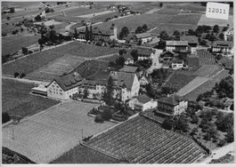 Flugaufnahme Maienfeld GR Marschallhaus