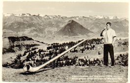 RIGI-KULM Alphornbläser - Stempel Hotel