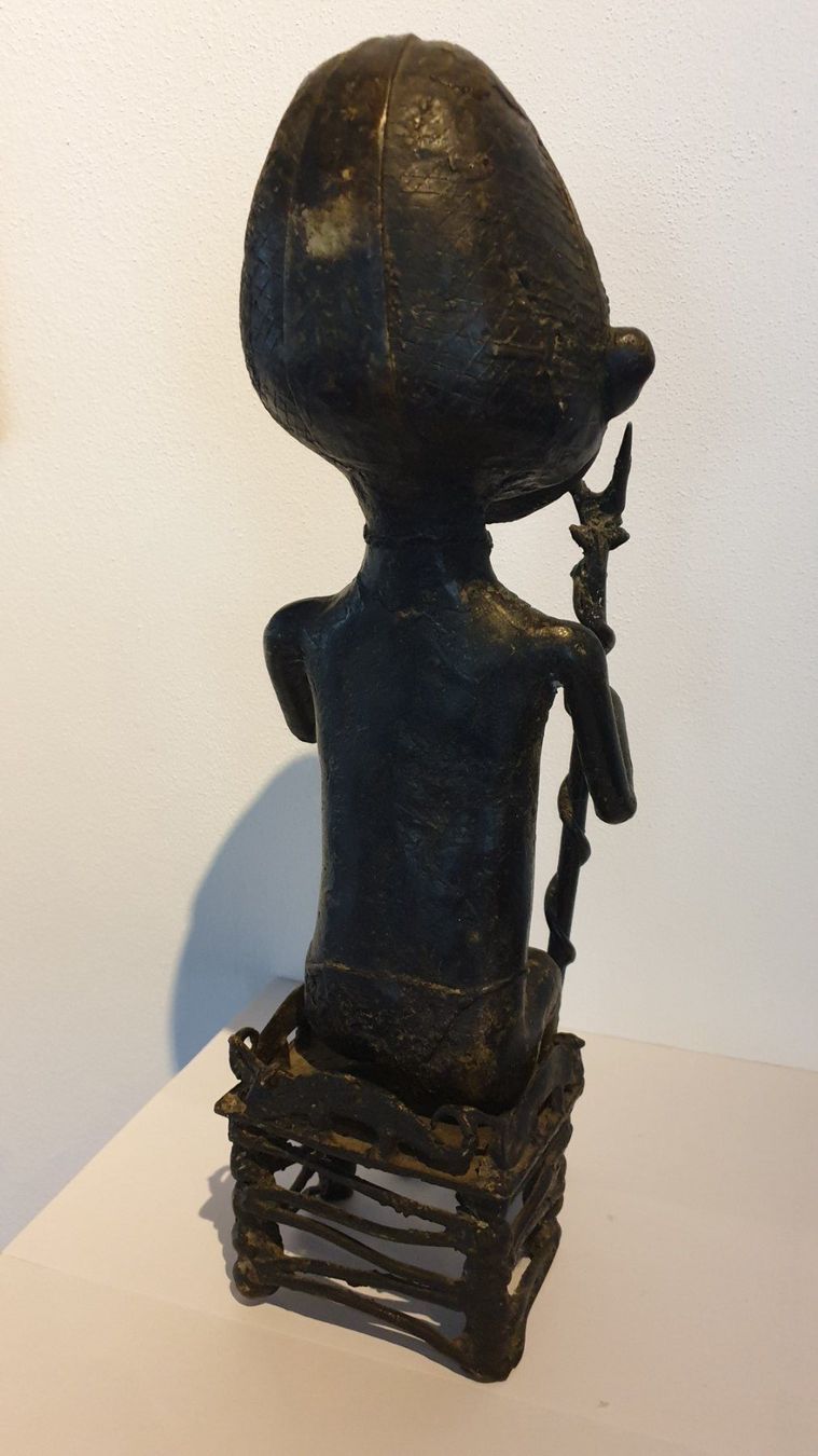 Skulpturen & Statuen: Königspaar. Benin. Nigeria. Bronze. – Gebraucht aus Goldach von armando_r 5