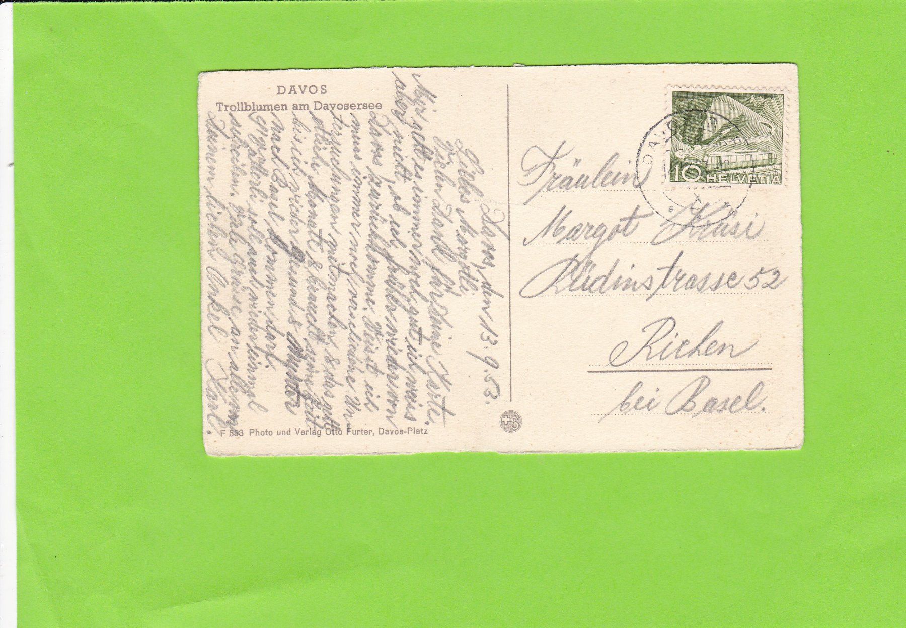 Cartes postales: Davos-Trollblumen – D'occasion à St. Peterzell par neckertal 1