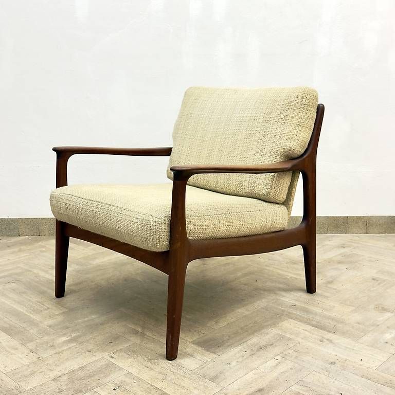 Poltrone: Mid Century teak Easy Chairs by Eugen Schmidt – Usato da basel venduto da vintory.ch 1