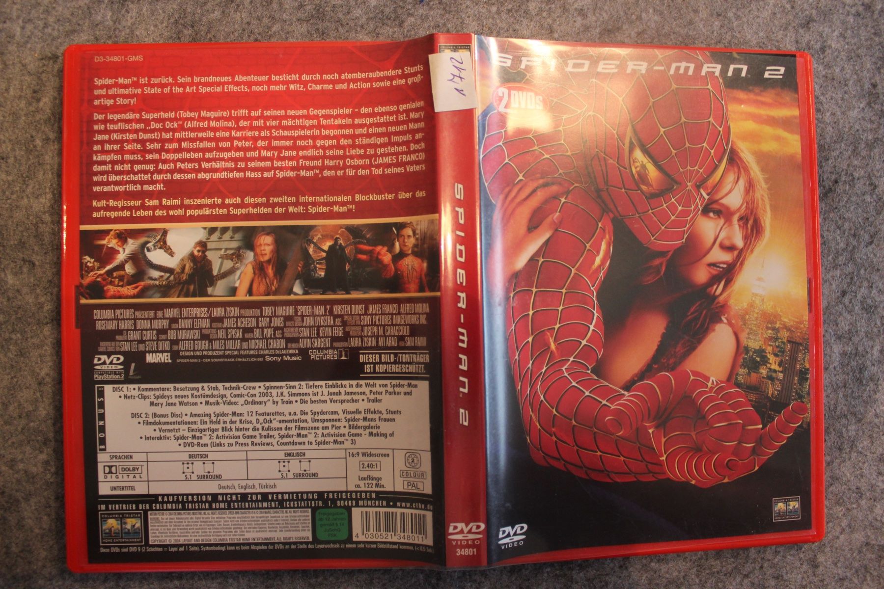 Tutti i DVDs: DVD Video Spider-Man 2 ( 1712 ) – Usato da Geroldswil venduto da Schlumpfine1973