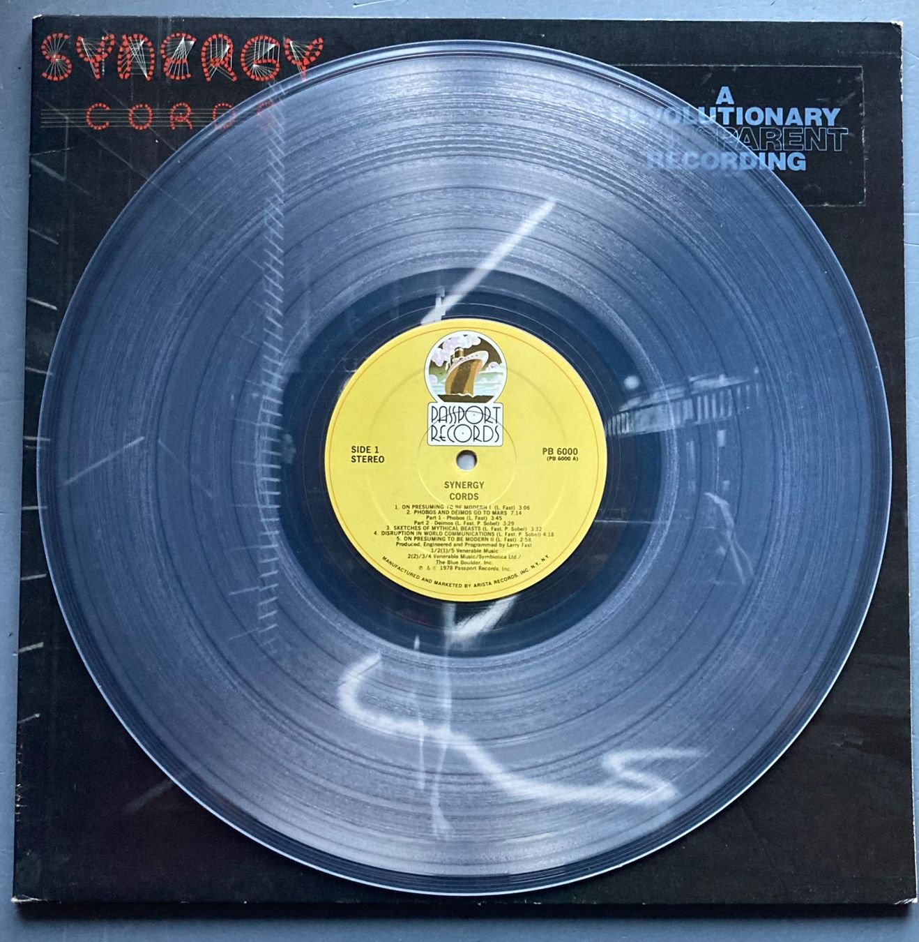 Dischi in vinile: SYNERGY - CORDS – Usato da Poliez-Pittet venduto da Newtown-Records