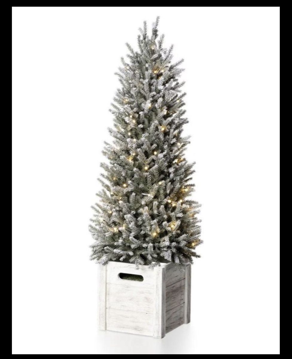 Tutte le decorazioni: 2 x Glory Light Snowy Christmas Trees, 60 & 90cm High – Nuovo (secondo la descrizione) da Buckten venduto da H_wyss1987 1