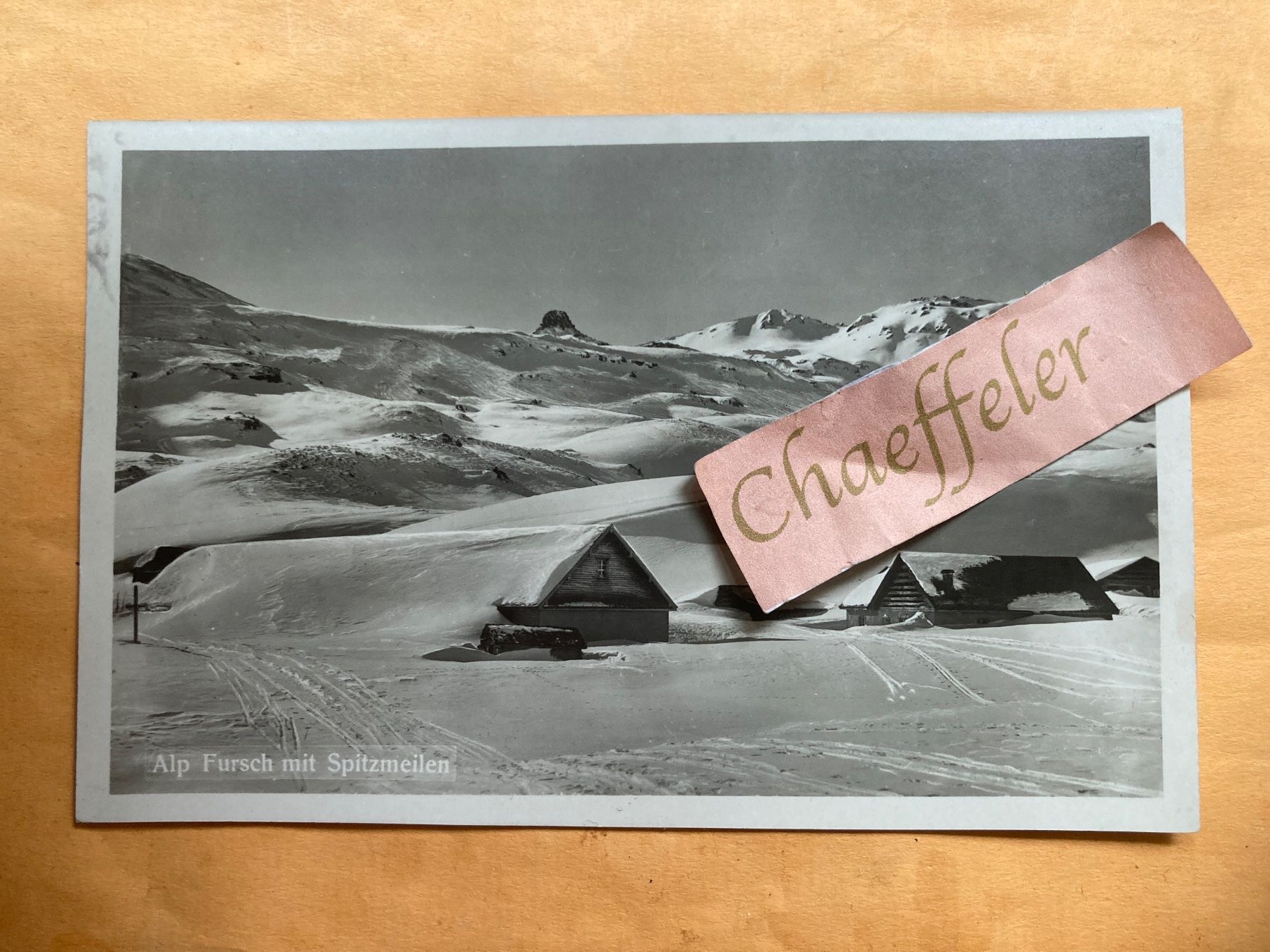 Cartes postales: 1930  Alp Fursch mit Spitzmeilen – D'occasion à Zürich par Chaeffeler