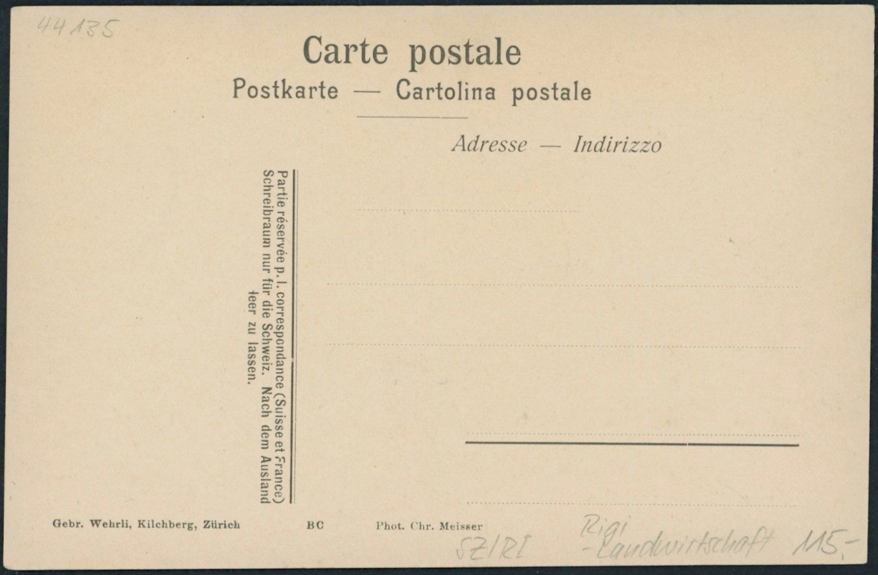 Cartoline postali: SZ Rigi - Landwirtschaft – Nuovo (secondo la descrizione) da Schindellegi venduto da leecollect 1