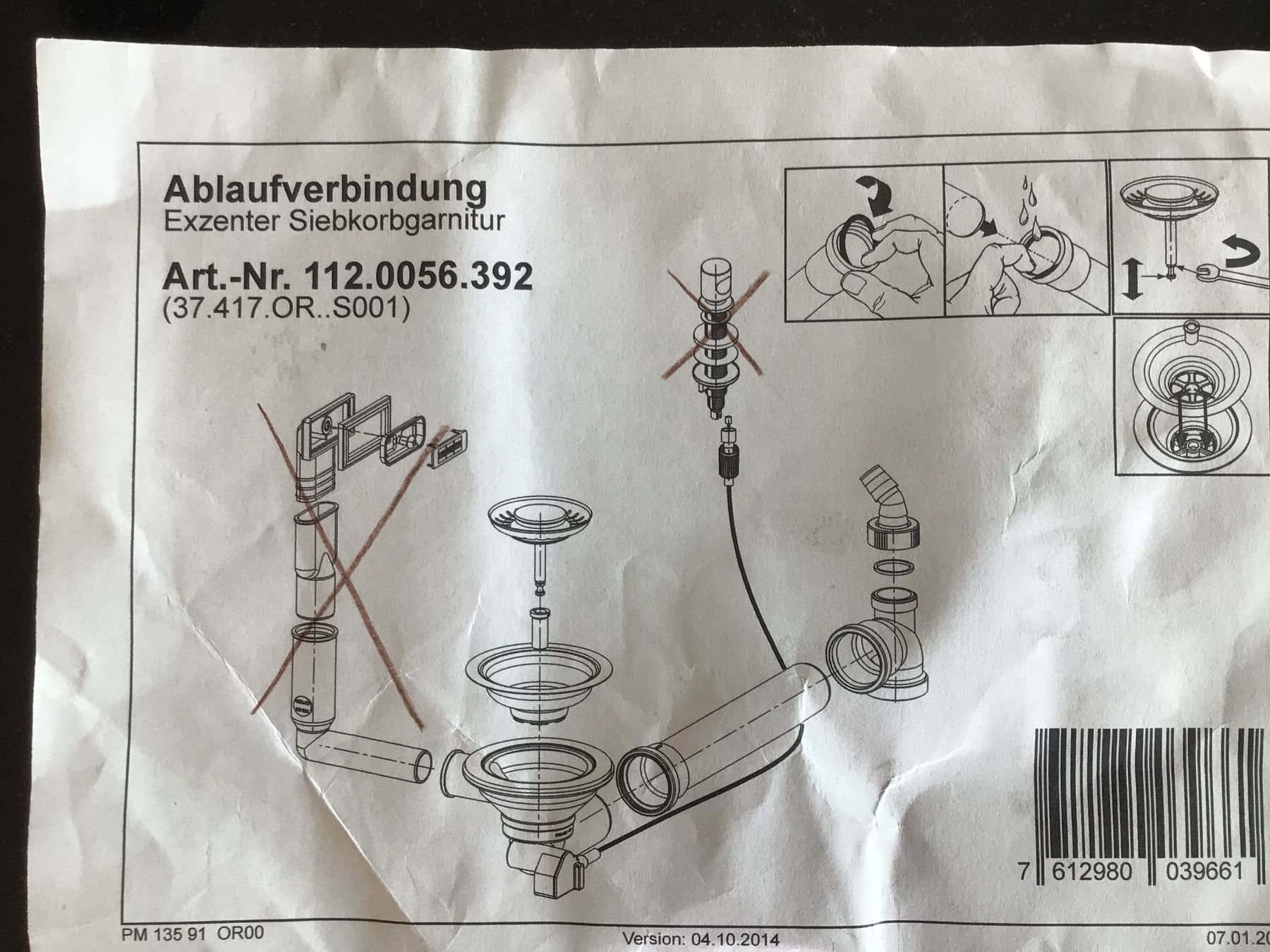 Robinetterie: Franke Ablaufgarnitur – Neuf avec emballage d'origine à Thalwil par endeno 2
