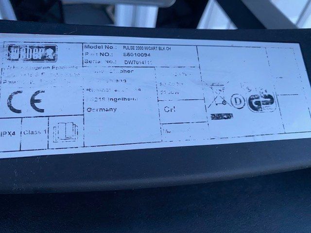 Weber Griglie: Elektrogrill Weber PULSE 2000 WCart BLK CH – Usato da Niederhasli venduto da Tigerproduct 9