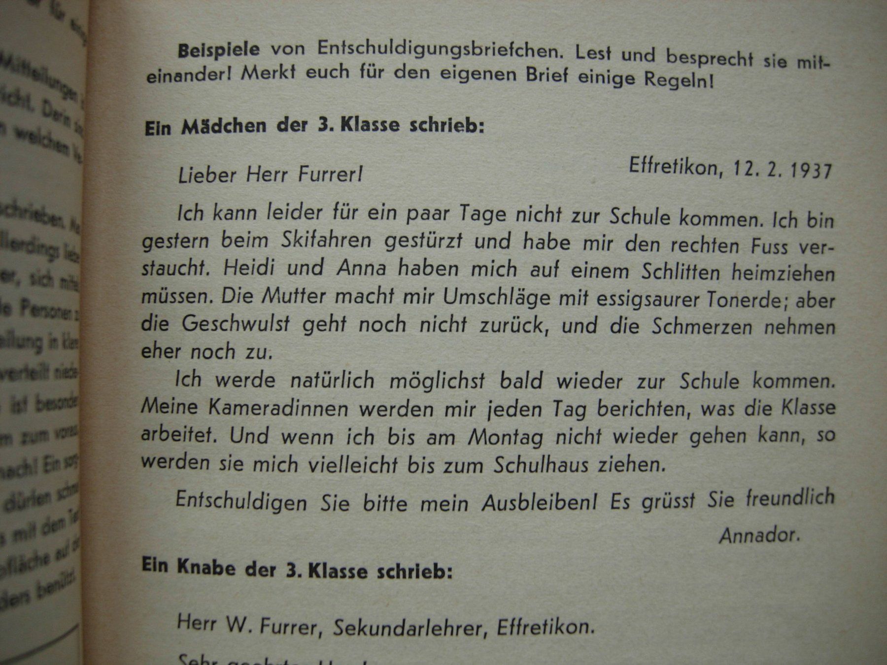 Libri: Schulbuch "Briefe" Postverkehr von Walter Furrer – Usato da Dübendorf venduto da rumpumpel 8