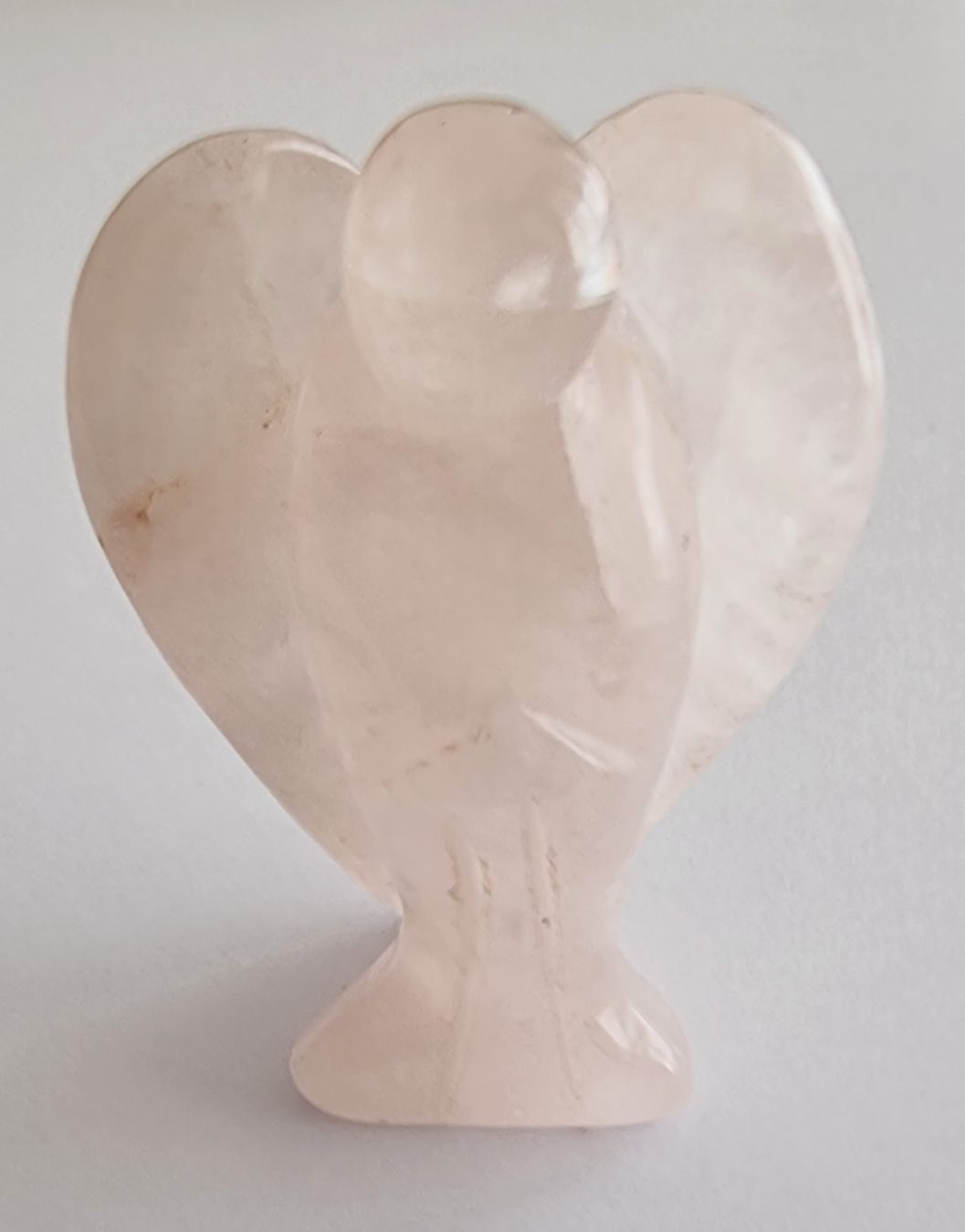 Statuette: Rosenquarz Engel Statue / Figur – Nuovo e nell'imballaggio originale da Menziken venduto da Mirager