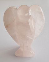 Rosenquarz Engel Statue / Figur