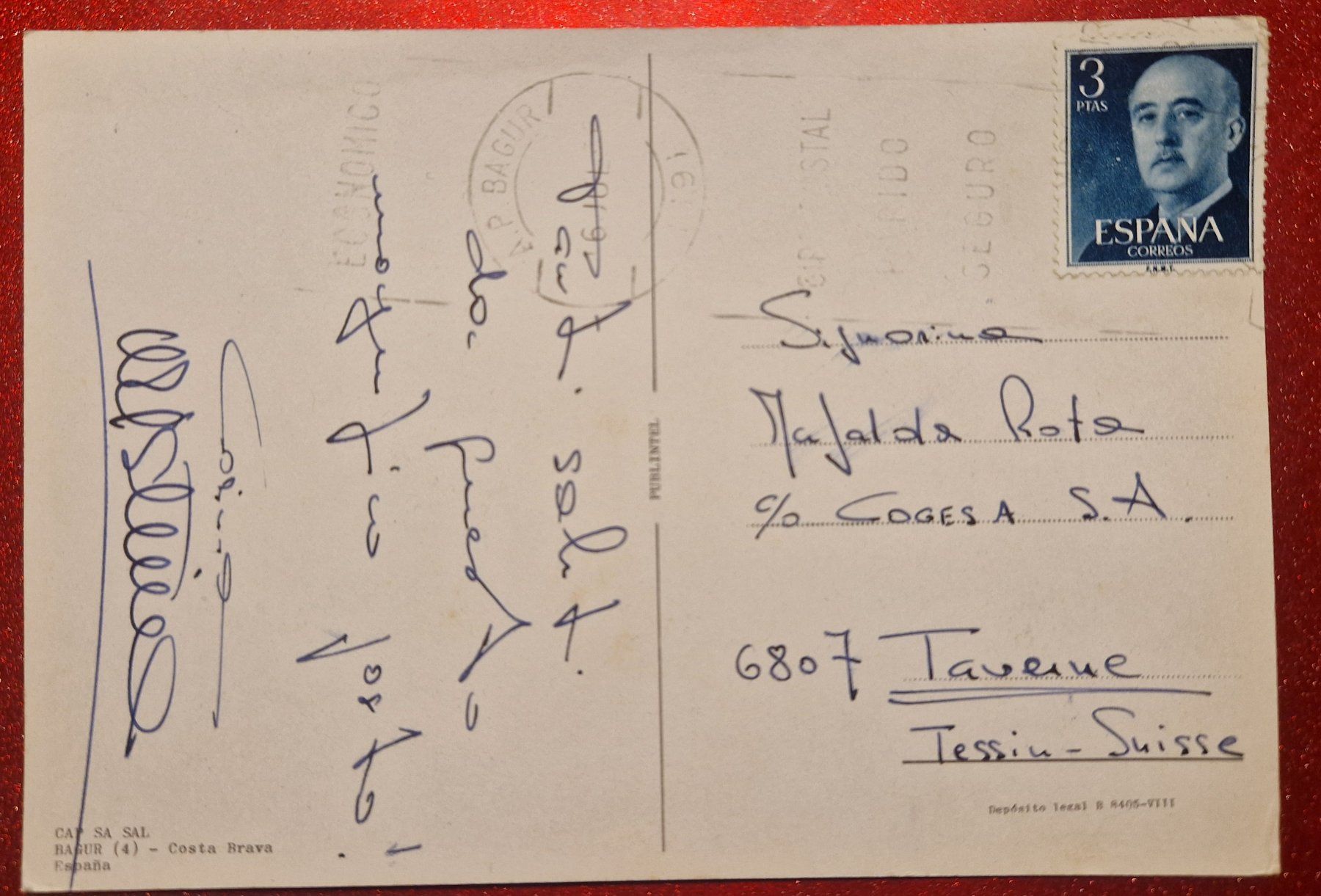 Cartoline postali: Spanien, Cap Sa Sal, Costa Brava – Usato da Melchnau venduto da Arthurius 1