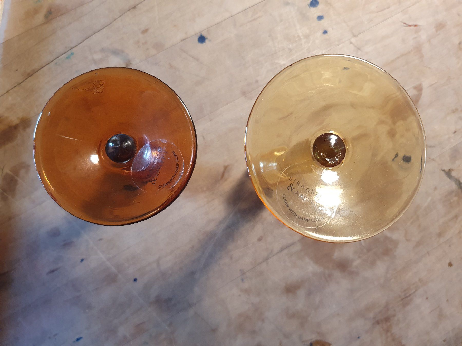 Portacandele: 2 Stk strawberry & Applepie Kerzenständer Glas – Usato da Zürich venduto da loosebone 9