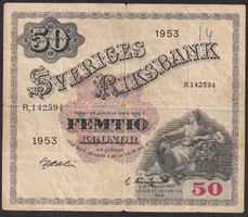 Schweden 50 Kronor 1953