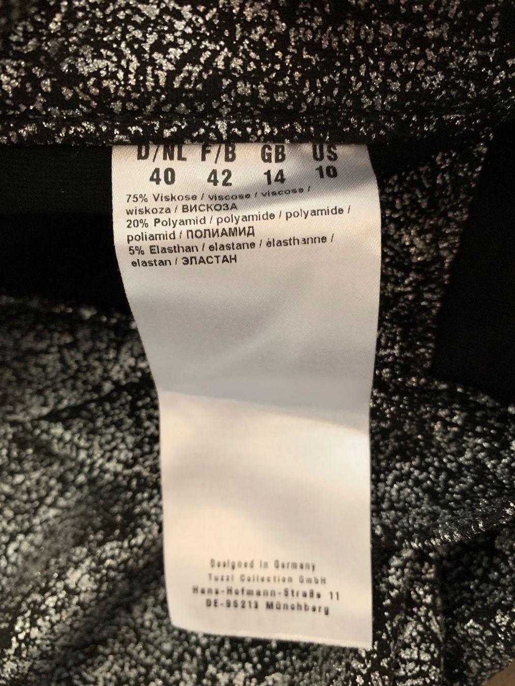 Hosen: Tuzzi Stoffhose Hose silber Glitzer Gr. 40 / M – Gebraucht aus Fislisbach von KolibriSecondhand 9
