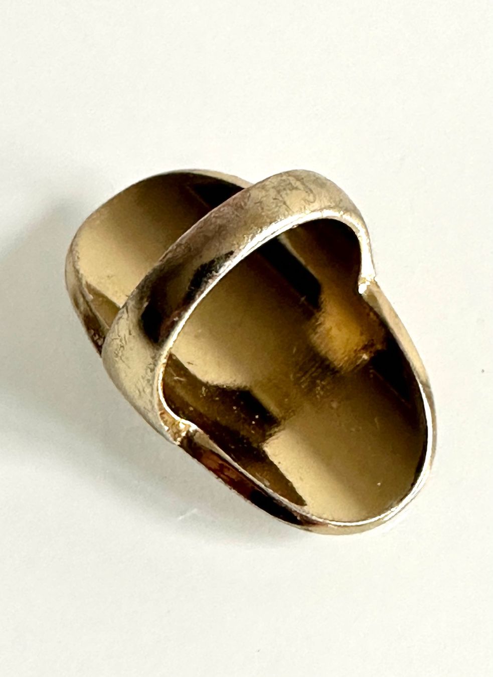 Anelli: Messingfarbener Ring mit hübschem Muster – Usato da Bern venduto da Fraeuleinhonig 8