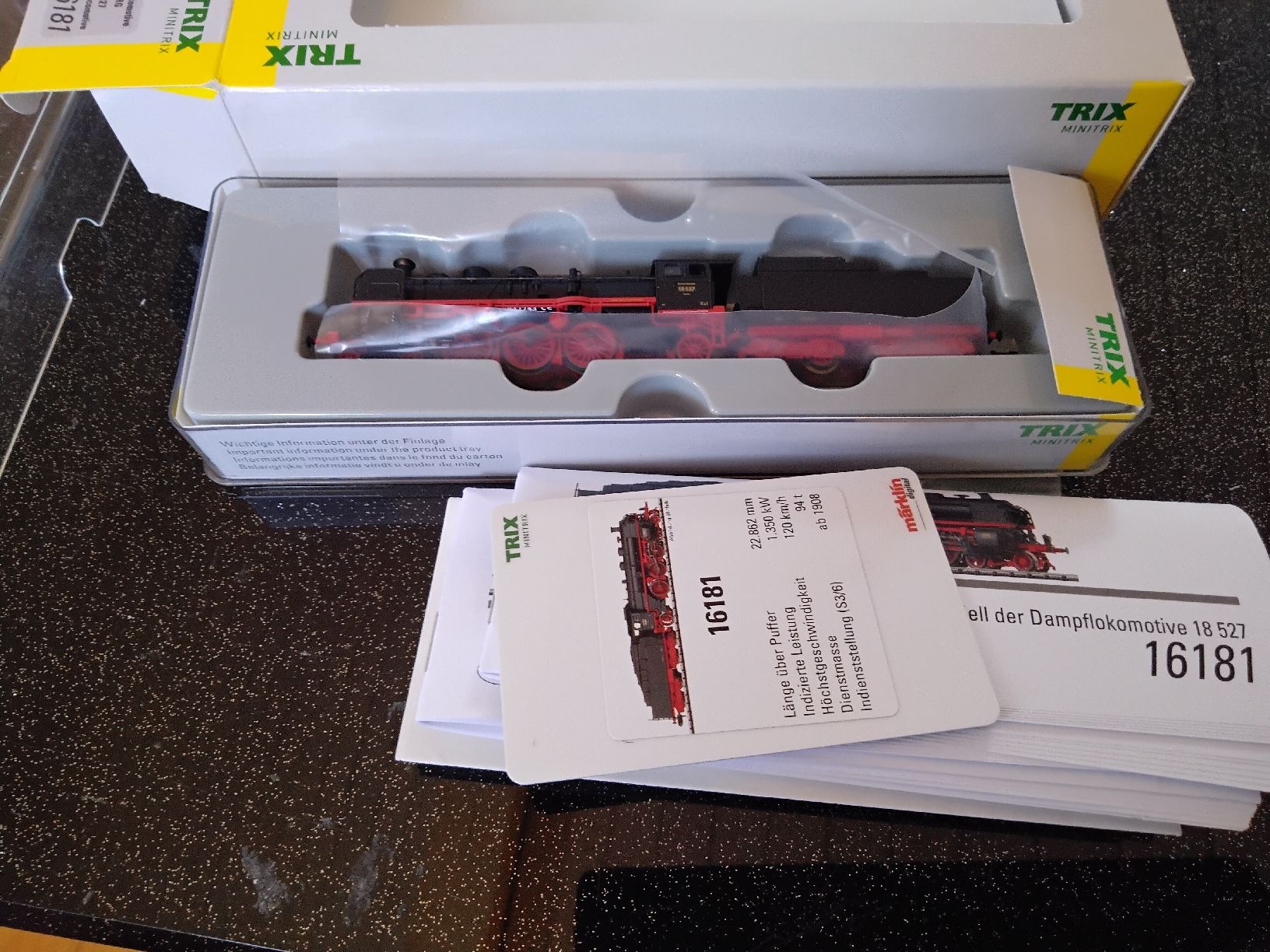 Trix Modelleisenbahnen: Minitrix DRG BR18 DCC Sound Neuwertig  – Neu und originalverpackt aus Romanshorn von jar_rxt9 3