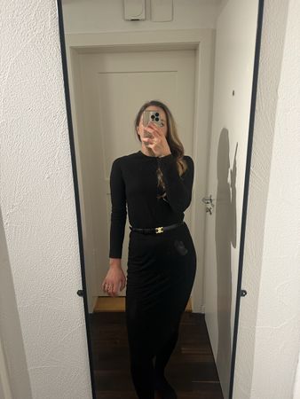 Black Longsleeve Dress Size 38