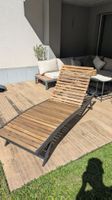 Sonnenliege 70 × 200 cm – massives Holz (Akazie)