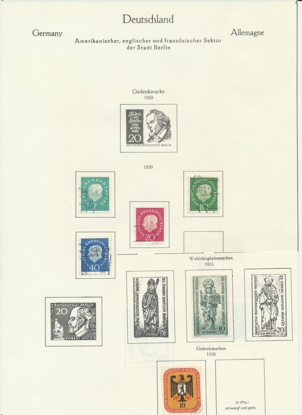 Alle Briefmarken: Berlin - Lot, Teilsammlung – Gebraucht aus Winterthur von Zupogeru 5