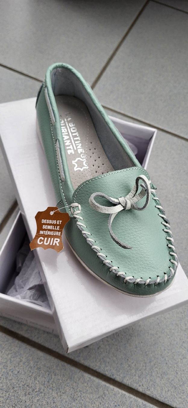 Scarpe da donna: Schuhe aus Leder hellblau-mint 38 NEU – Nuovo e nell'imballaggio originale da Oberwil BL venduto da Manue1974 3