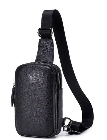 Herrenmode Leder Brusttasche – Stilvoll & Praktisch