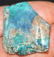 Mineralien L-9012 – Azurit Scheibe roh 46.90 Karat 1 Stück