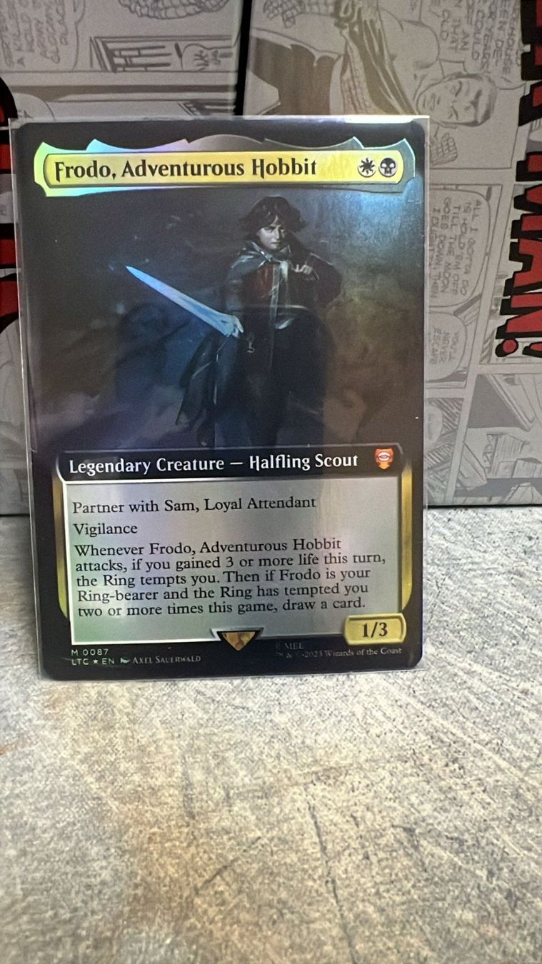 Magic The Gathering Sammelbilder & Trading cards: Frodo, Adventurous Hobbit Extended Foil – Neu (gemäss Beschreibung) aus Wilen b. Wollerau von GarruksShop