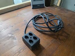 gebrauchte Stromsteckleiste mit 5m Kabel in schwarz ab 1.-