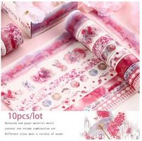 Kawaii Washi Tape Handwerk Dekorative - 10 Teile ROSA‪‪