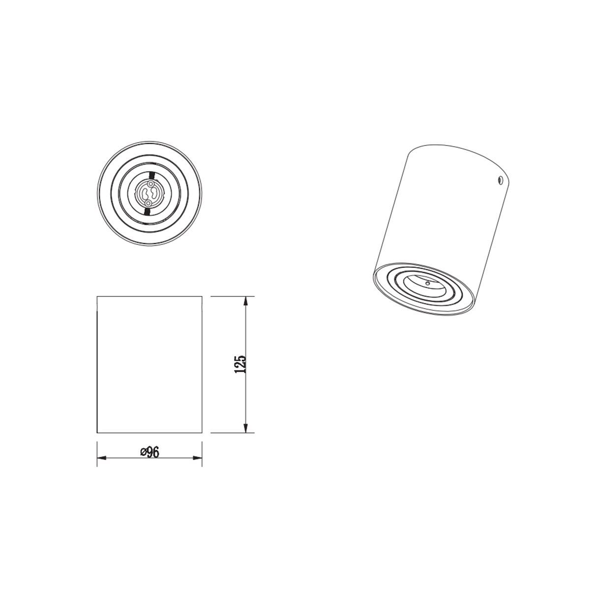 Lampade: Deckenleuchte, 1er Strahler, 9 cm Ø – Nuovo (secondo la descrizione) da Kreuzlingen venduto da Smart-Light 4