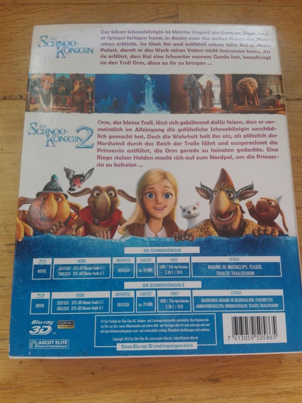 Tutti i DVDs: Die Schneekönigin (1 + 2)      -3D & 2D- – Usato da St.Galllen venduto da elkaphone 9