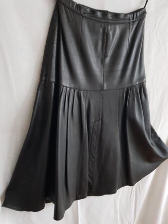 Jupe cuir véritable Jean Roche Création T40