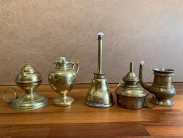 5 alte schöne Öl- und Petrollampen