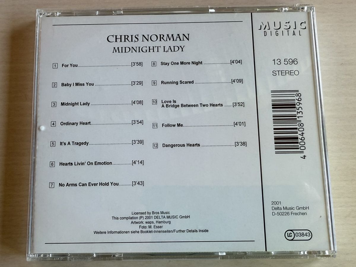 CD: Chris Norman - Midnight Lady – Usato da Oberried Brienz venduto da Chyara 1