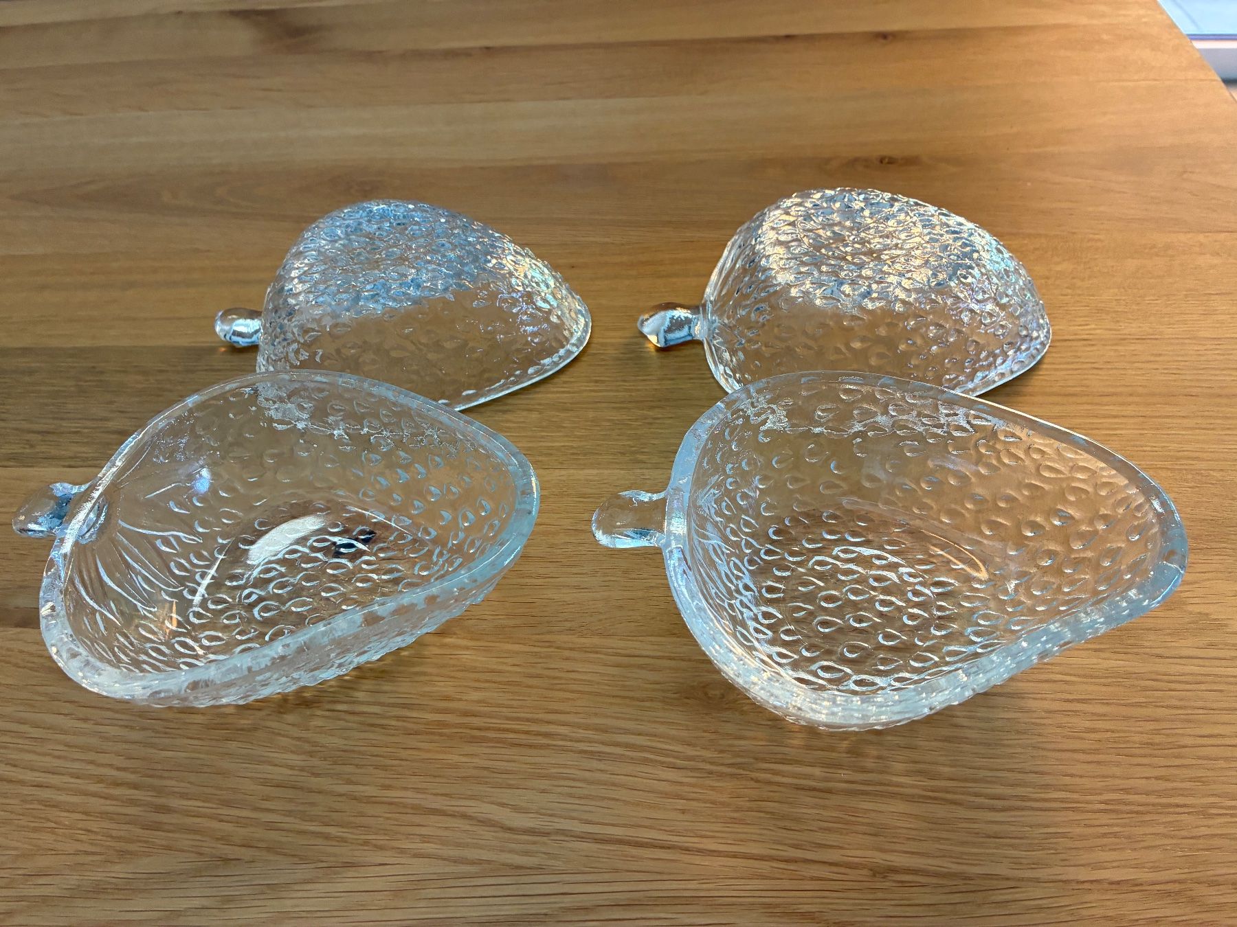 Schalen: Glasschäleli 4er Set Erdbeeren – Gebraucht aus Frick von sandra037 5