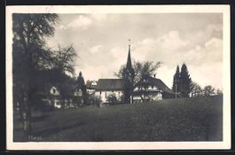 AK Hirzel, Ortsansicht, 1926
