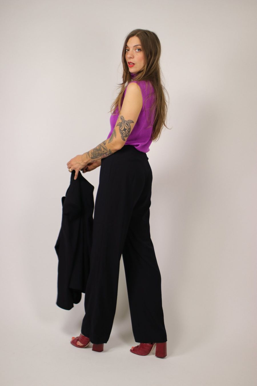 Max Mara Completi & Tailleur: Vintage MAX MARA Navy Blue Suit - Size S – Usato da Hombrechtikon venduto da BAZ-Vintage 7