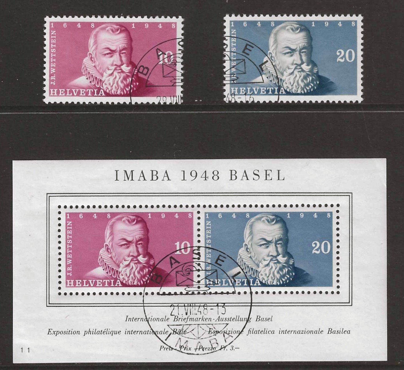 Tutti i francobolli: 1948 : Imaba Block + Einzelwerte – Usato da Gümligen venduto da Geniusbuy