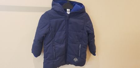Winterjacke blau, gefüttert, Gr. 86   C+A