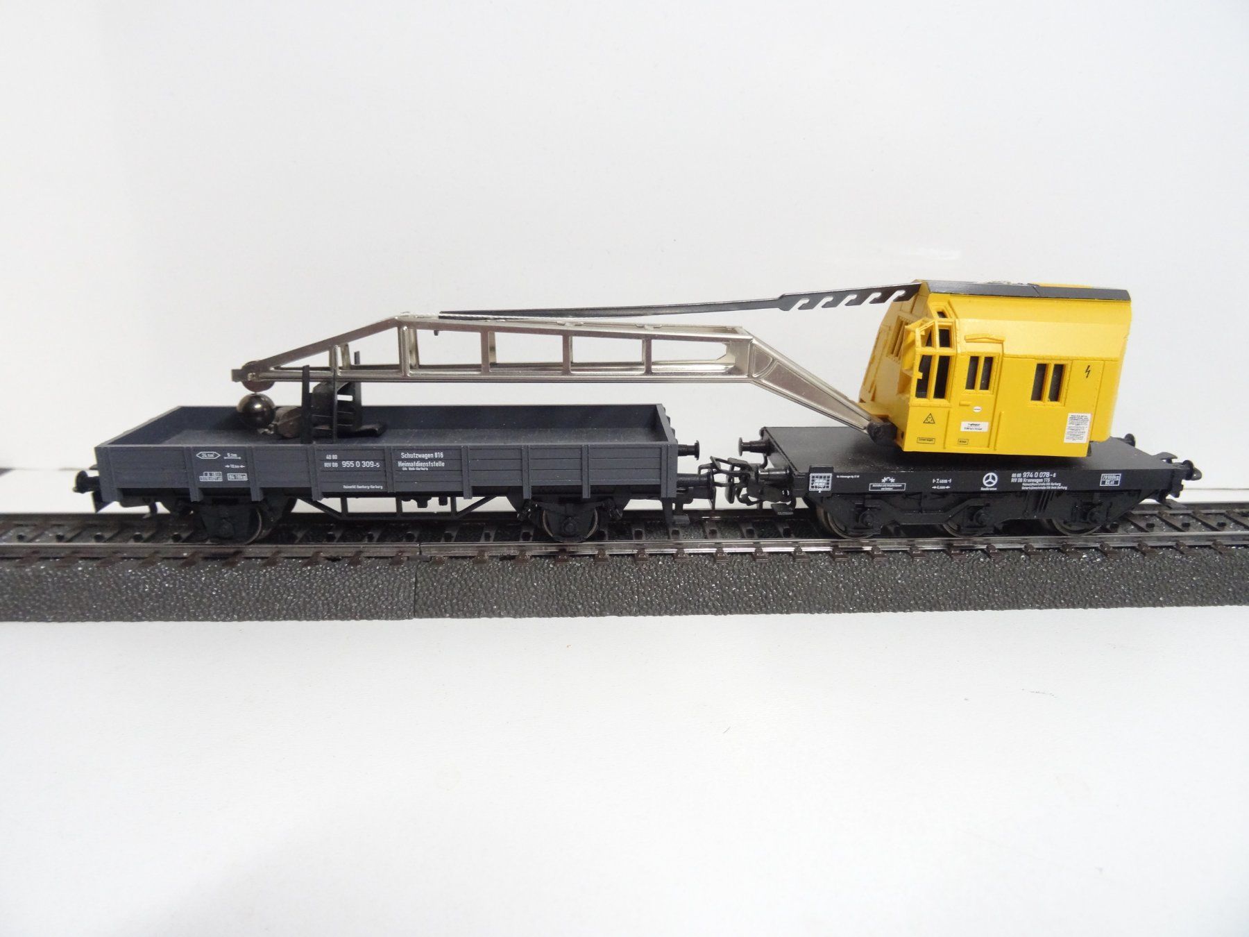 Märklin Modellini di ferrovie: Märklin H0 4671 Kranwagen-Set – Usato da Hochdorf venduto da Teger02 1