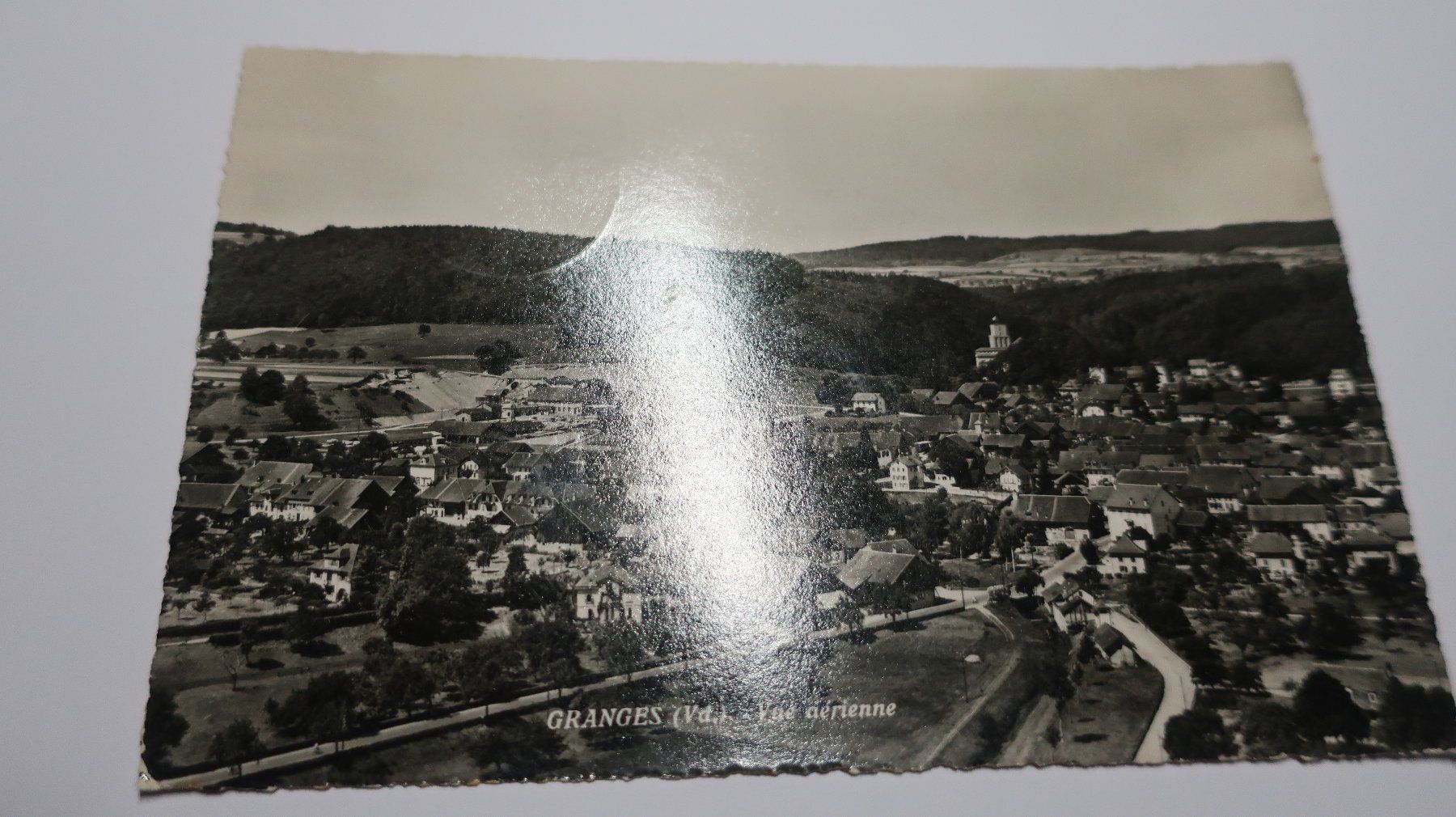 Ansichtskarten: Granges (Vd.) Vue aérienne – Gebraucht aus Cormoret von Pascalll2001 1
